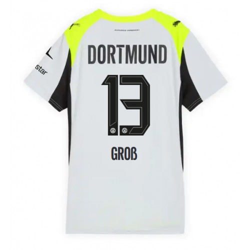 Borussia Dortmund Pascal Gross #13 Bortatröja Dam 2025-26 Kortärmad Borussia Dortmund Pascal Gross #13 Bortatröja Dam 2025-26 Kortärmad